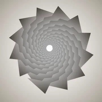 Swirl, vortex background. Rotating spiral. Triangle, gradient, silhouette 스톡 일러스트