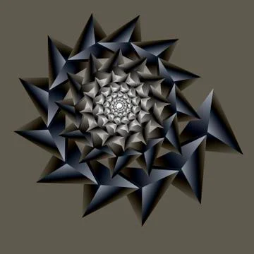 Swirl, vortex background. Rotating vector spiral. Pattern of a whirling of he Stock Illustration