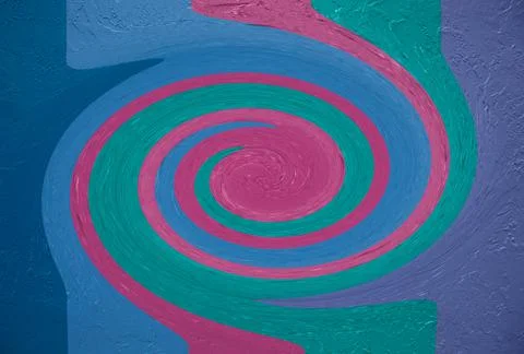 Swirling abstract color pattern background Stock Illustration