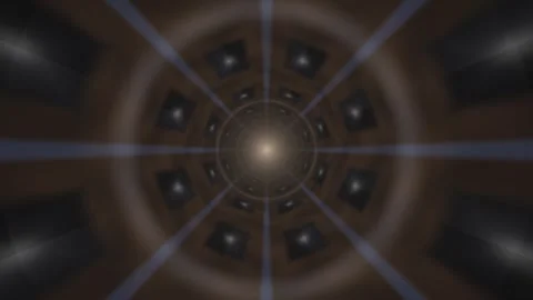 Swirling abstract pattern with light rays and circular Stock Footage 339061217