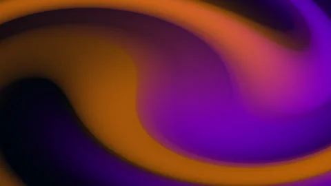 Swirling abstract pattern with purple, orange, and black colors Stock Footage 289039722