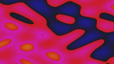 Swirling abstract patterns blend red, pink, orange, and blue Stock Footage 328914473
