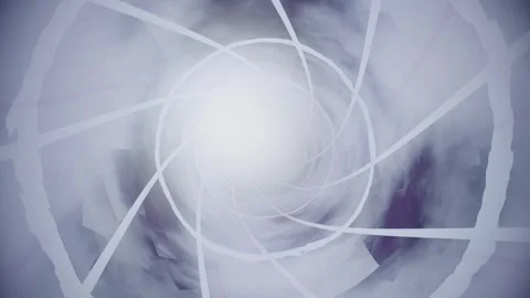 Swirling abstract shapes create a tunnel effect in dark colors Stock Footage 337378928