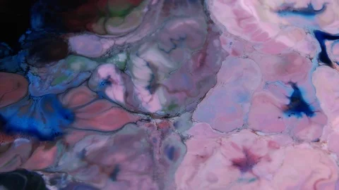 Swirling and Explosion Colour of Mixed Paint 18 Stock Footage 102746154