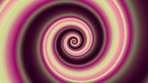 Swirling and pulsing pink hypnotic spiral loop in HD Stock Footage 5165448