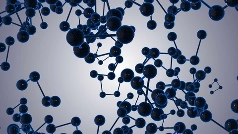 Swirling around the axis of the molecule Stock Footage 83985907