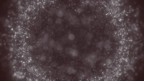 A swirling array of white glowing particles on a dark background, conveying.. Stock Footage 320907903