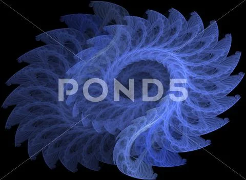 Swirling blue abstract background Stock Illustration