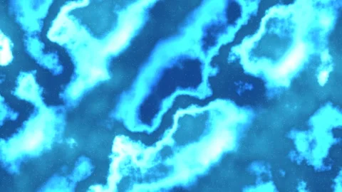 Swirling blue and white patterns flow with dynamic light across the screen Stock Footage 329299919