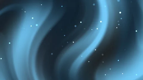 Swirling blue aurora patterns with glittering dots dreamy atmosphere Video stock 318571002
