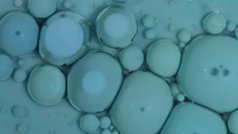 Swirling Blue Bubbles Background Stock Footage 74773871