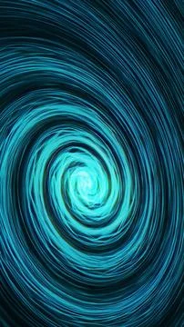 Swirling blue light vortex creating a deep tunnel of energy イラスト素材