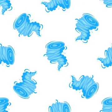 Swirling blue tornado pattern creating a dynamic and powerful weather background Stock Illustration