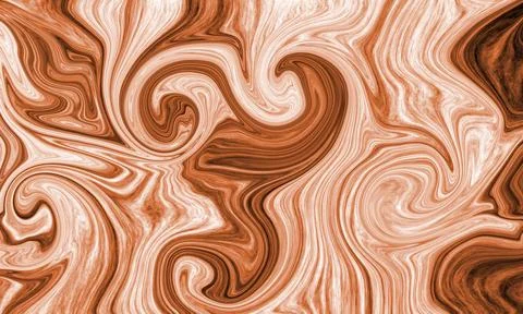 Swirling brown and cream pattern creates an abstract textured background Stock Illustration