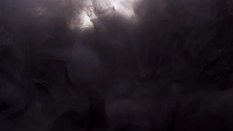 Swirling cloud of black paint Video stock 166035052