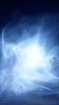 A swirling cloud of blue mist with hints of white, creating an ethereal and a Stock Illustration