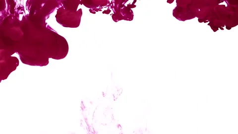 Swirling cloud of fuchsia paint Video stock 166131685