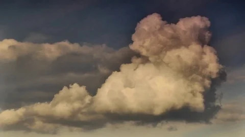 The swirling cloud in summer afternoon Stock Footage 73669493