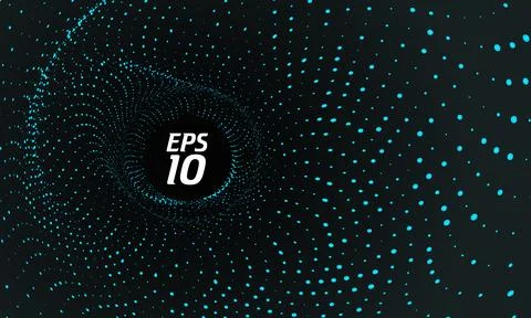 Swirling cloud technology background, vector illustration. Stock Illustration