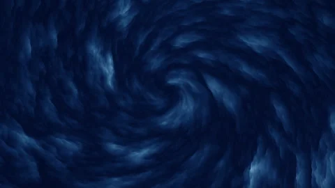 Swirling cloud vortex in dark blue sky - abstract and interpretive image Stock Footage 275596594