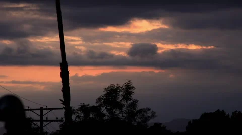 Swirling clouds moving both directions Stock Footage 50311290