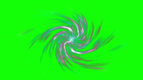 Swirling colorful patterns on green background Video stock 338174921