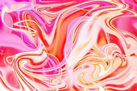 Swirling colors and dynamic patterns emerge as trendy neon colors and psych.. Stock Illustration