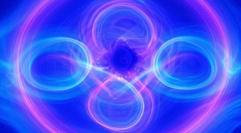 Swirling cosmic vortex effect A Psychedelic iridescent holographic light spiral  Stock Footage 331458314