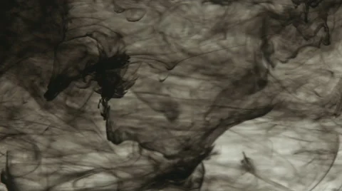 Swirling dense ink vortex Stock Footage 52971999
