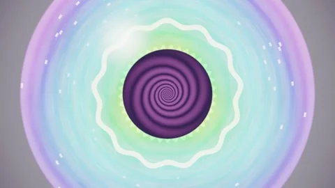 Swirling design with colorful patterns and bright light effects Stock Footage 337384984