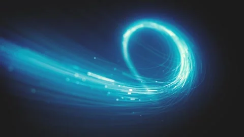 Swirling Digital Light Particles Background Stock-Footage 332213523