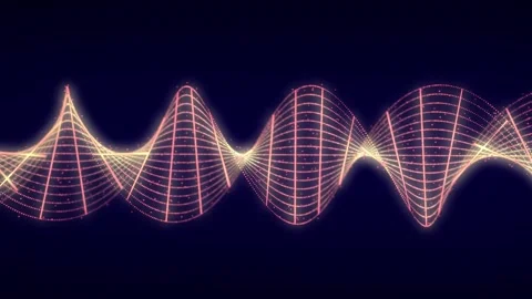 Swirling digital wave Stock Footage 279139015