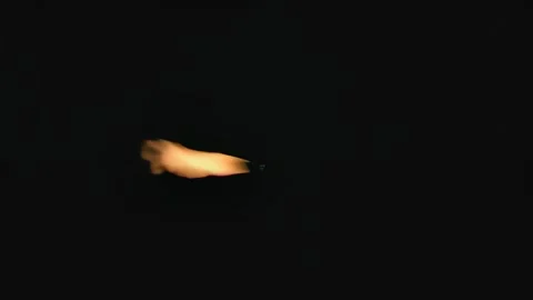Swirling Fire Flame On Black Background Stock Footage 339301737