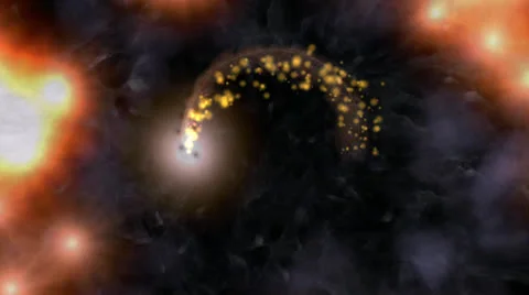 Swirling flame animation Stock Footage 23086790