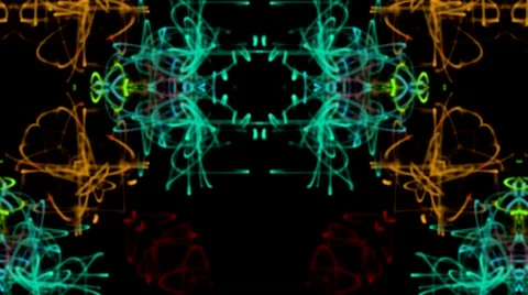 Swirling Flash Kaleidoscope Pattern Stock Footage 48241683