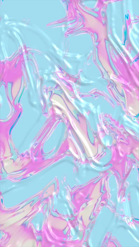 Swirling fluid patterns in bright pink and blue Stock Footage 314049811
