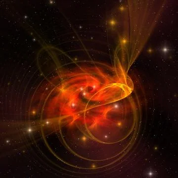 Swirling galaxy Stock Illustration
