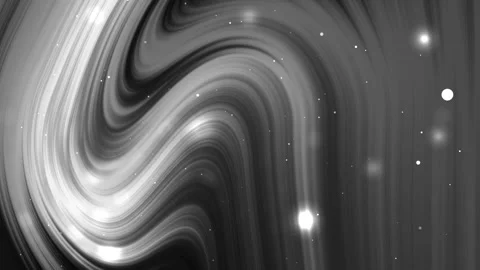 Swirling grayscale lines and small bright dots form abstract art. Stock Footage 316906998