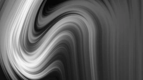 Swirling grayscale lines form abstract wave pattern. Stock Footage 316111013