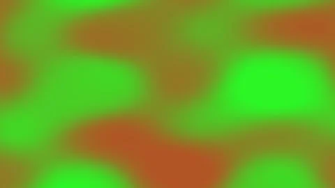 Swirling green and orange patterns flow across a fluid abstract background Video stock 328912955