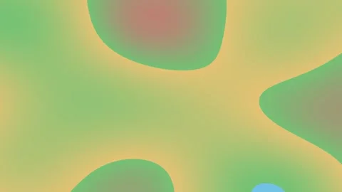 Swirling green and yellow patterns with a small blue dot Stock Footage 328914966