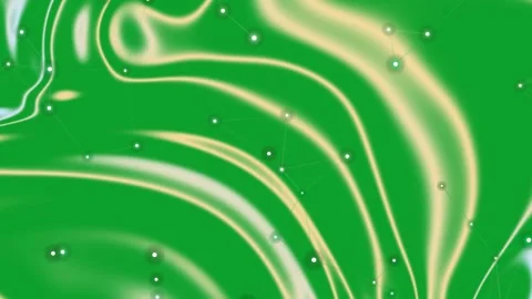 Swirling Green Liquid Marble Texture with Constellation Plexus Vidéo 332126450