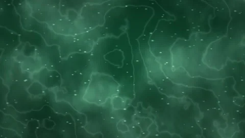 Swirling green patterns and white dots flow in motion Video stock 329900755