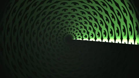 Swirling green patterns in a dark background create visual Stock Footage 339305230