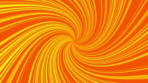 Swirling hypnotic motion background orange Video stock 201122567