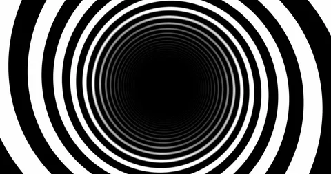Swirling hypnotic spiral Video stock 120702548