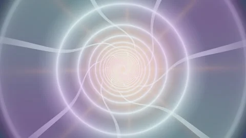 Swirling light patterns in a circular motion create a dynamic backdrop Stock Footage 337379126