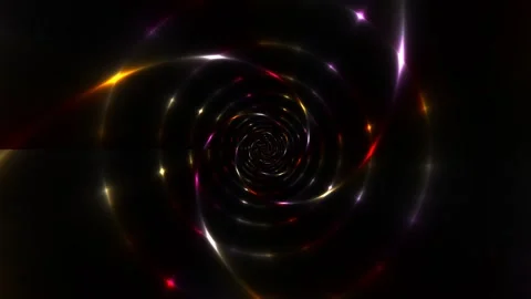 Swirling light patterns create a dynamic tunnel effect Stock Footage 339329052