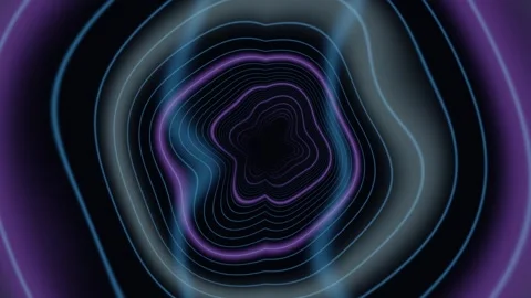 Swirling lines create a dynamic visual in a dark space Stock Footage 340269334
