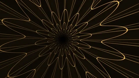 Swirling lines create dynamic visual patterns in dark space Stock Footage 340324422
